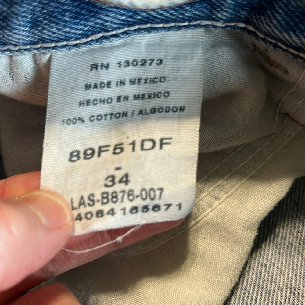 Rustler Vintage Jean Shorts Mens 34 Denim
